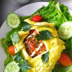 A picture of Nasgor Berselimut Mentai Ayam.