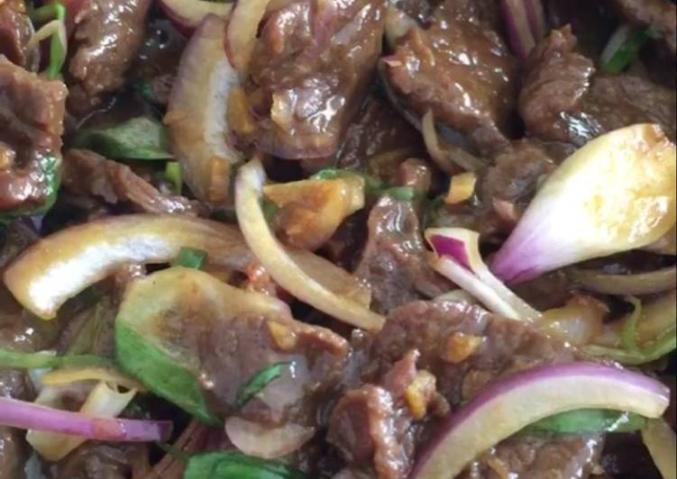 Recipe of Perfect Stir fry beef ala vietnamese