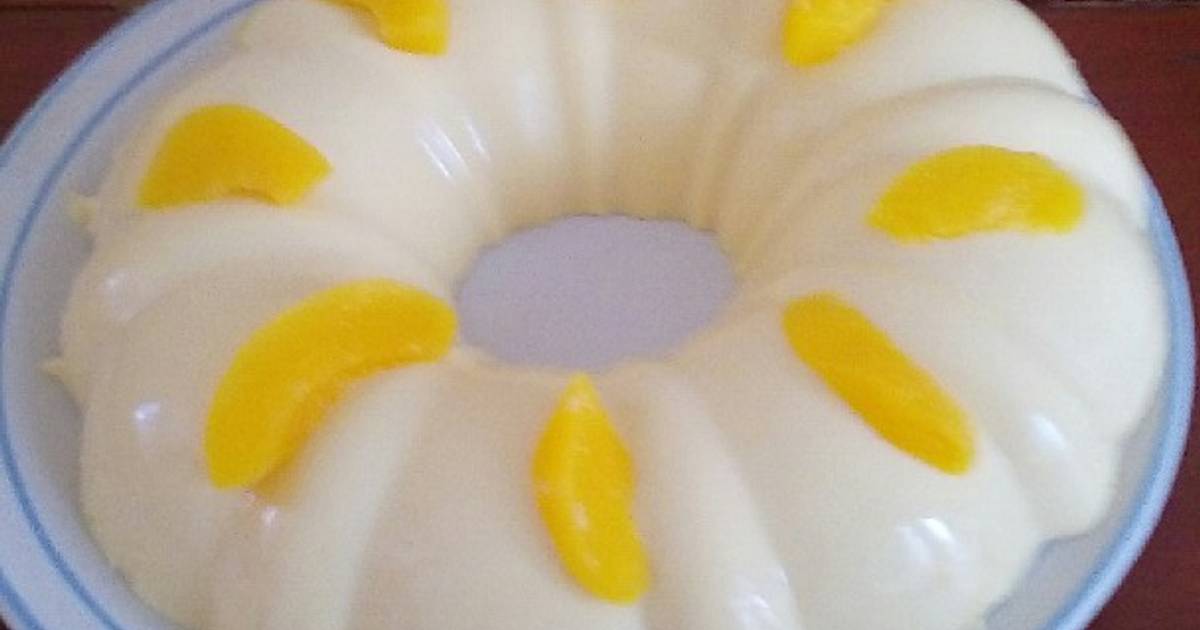 Gelatina de durazno y queso crema 67 recetas caseras Cookpad