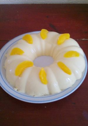 Una foto de Gelatina de durazno