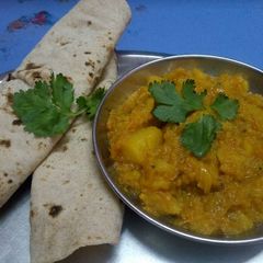 A picture of Shalgam ki sabzi.