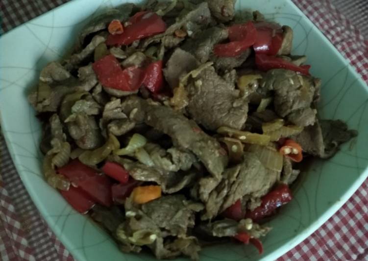 Daging Tumis Kecap Pedas