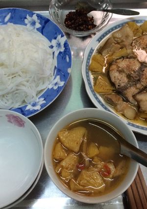 Hình của món Cá ngừ kho thơm.