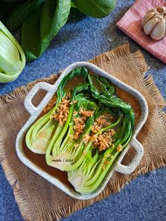 Foto resep Pokcoy Siram Garlic Sauce