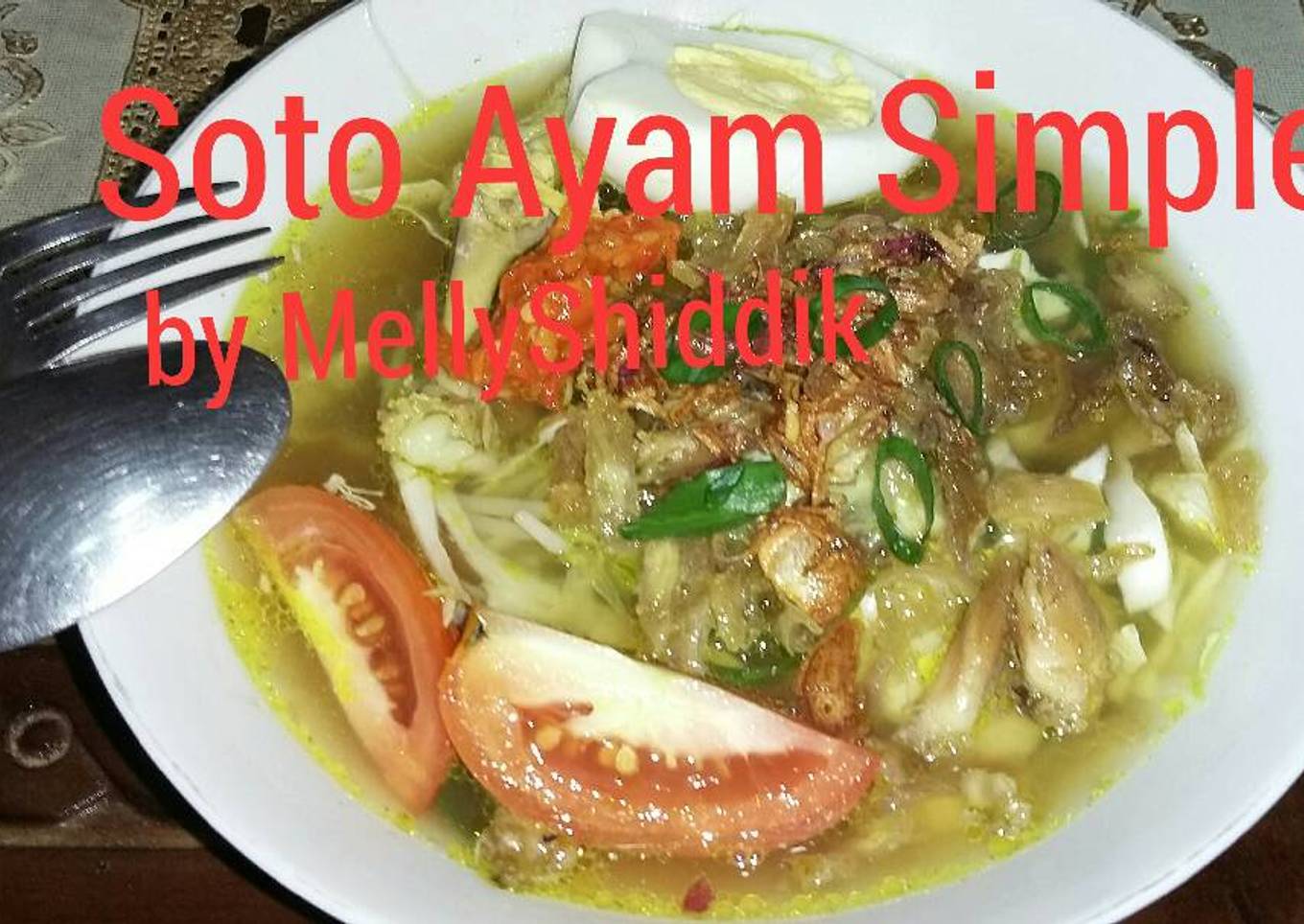 Soto ayam simple