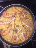Paella mixta con setas