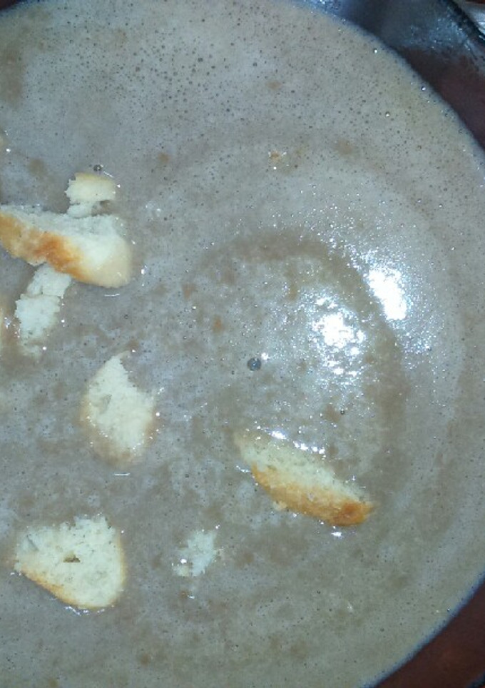 Una foto de Sopa crema de lentejas (secas)