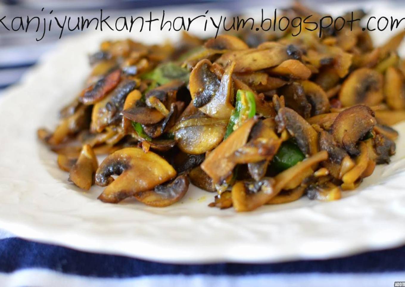 Easy Mushroom mezhukkupuratti /stir fry