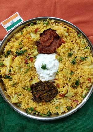A picture of Vegetable pulao.