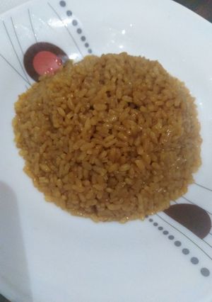 صورة لوصفة أرز الصيادية
