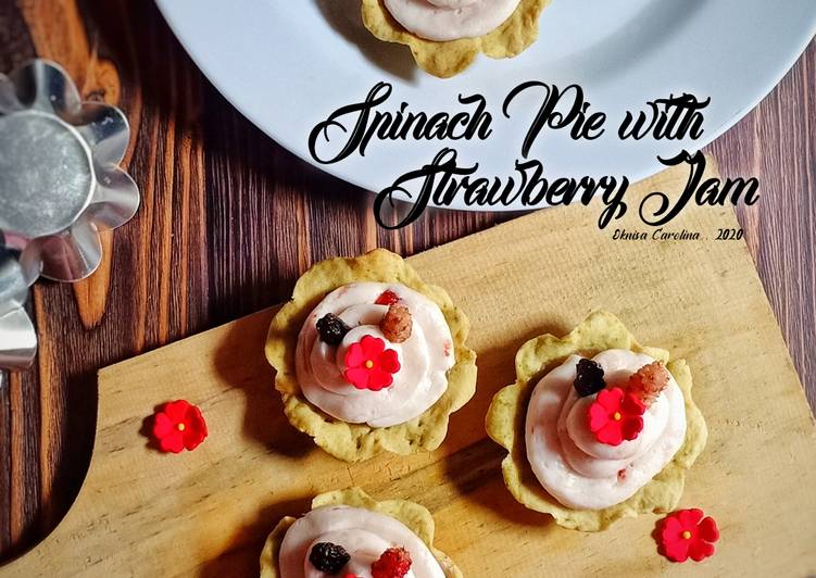 Spinach Pie with Strawberry Jam