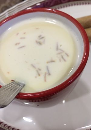 صورة لوصفة حليب بالزعفران