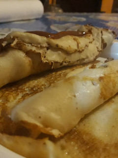 Una foto de Panqueques con dulce de leche facilísimos
