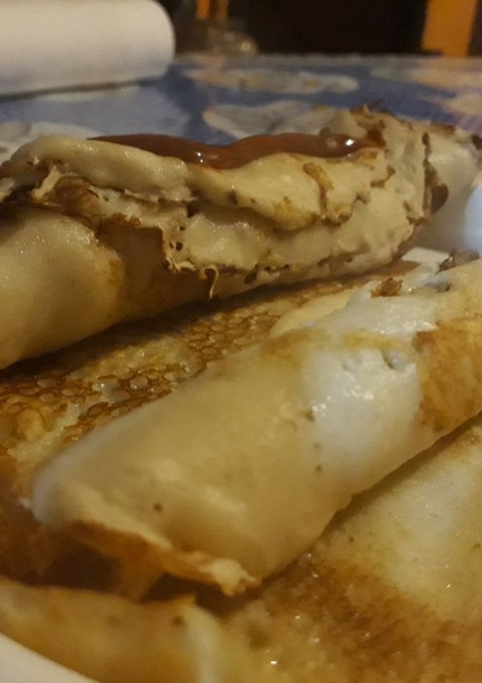 Una foto de Panqueques con dulce de leche facilísimos