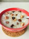 Luncheon Meat & Mushroom Porridge
