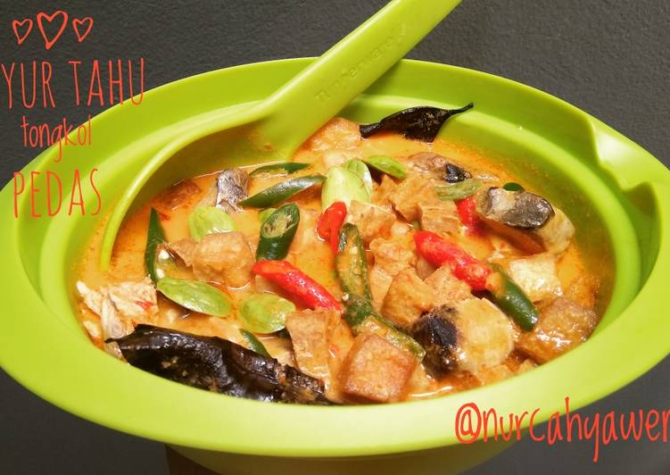 Resep Sayur tahu tongkol pedas yang Enak