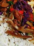 Cazuela sencilla y sabrosa de mariscos con arroz