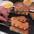Brochetas de pollo y verdura