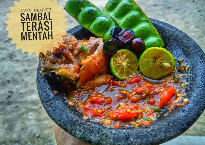 Resep Ayam Penyet Sambal Terasi Mentah Oleh Armaida Aditia Cookpad