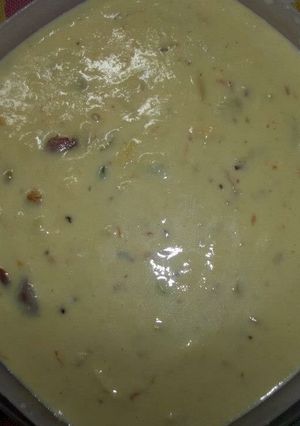 A picture of Makhane kesar kheer.