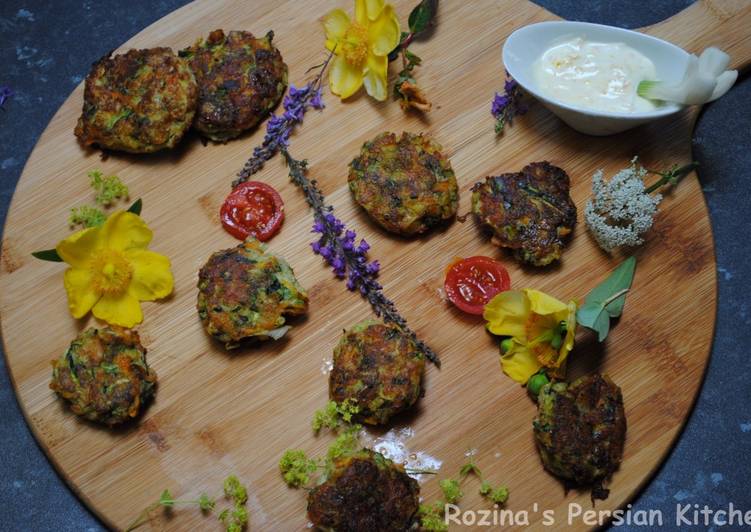 Steps to Prepare Quick Zucchini frittat with orange-yogurt sauce