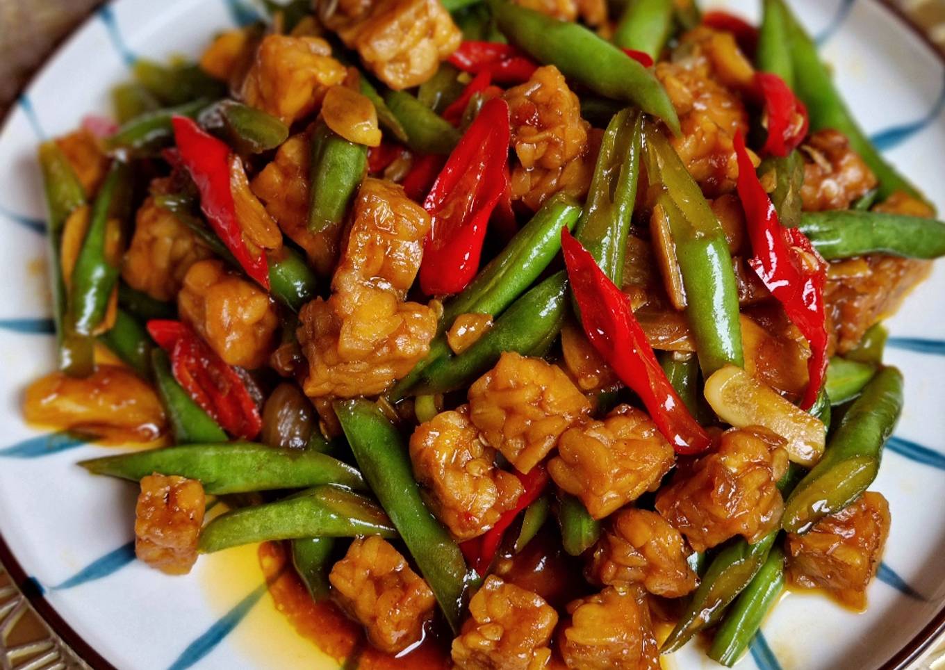 Oseng buncis tempe