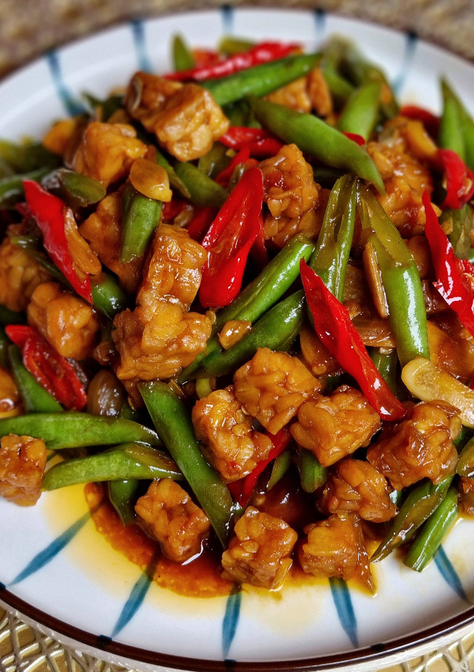 Foto resep Oseng buncis tempe