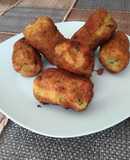 Croquetas de papa. Fritas