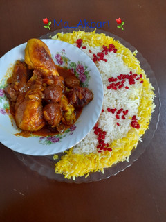 عکسی از دستور خورشت مرغ و آلو