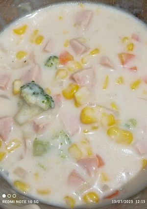 Foto resep Krim Sup (Jagung, Brokoli, Wortel)