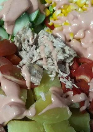 Hình của món Salad cá ngừ.