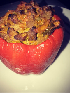 Una foto de Pimentones rellenos
