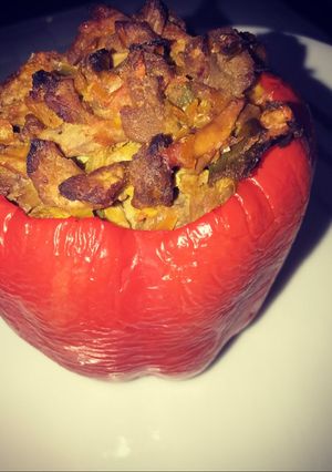 Una foto de Pimentones rellenos