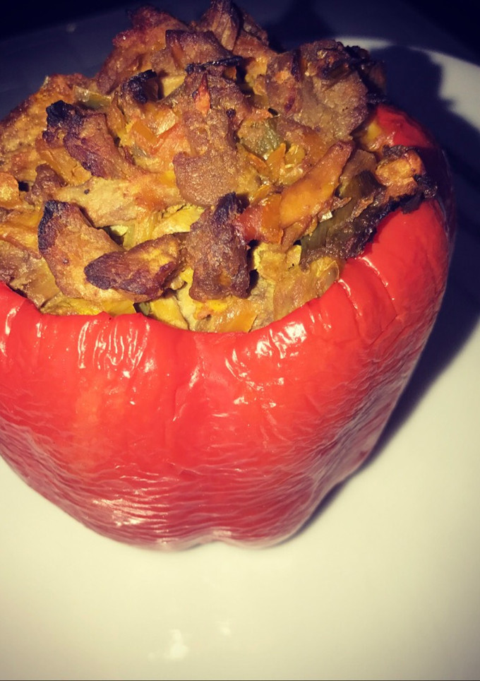 Una foto de Pimentones rellenos