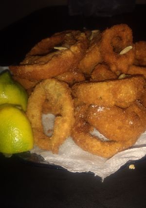 Una foto de Aros de cebolla