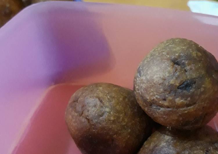 Bola-bola Ubi Ungu isi Coklat dan Keju