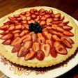 Tarta de frutillas y crema pastelera