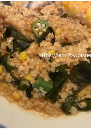 【減重】秋葵燕麥粥 的食譜成品照片