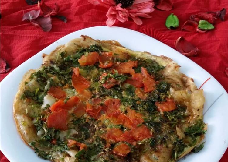 Anda and Veggies Paratha