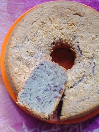 Langkah Gampang Menyiapkan Resep Bolu Ubi Ungu uk 23cm yang Bisa Manjain Lidah Anti Ribet, Menggugah Selera