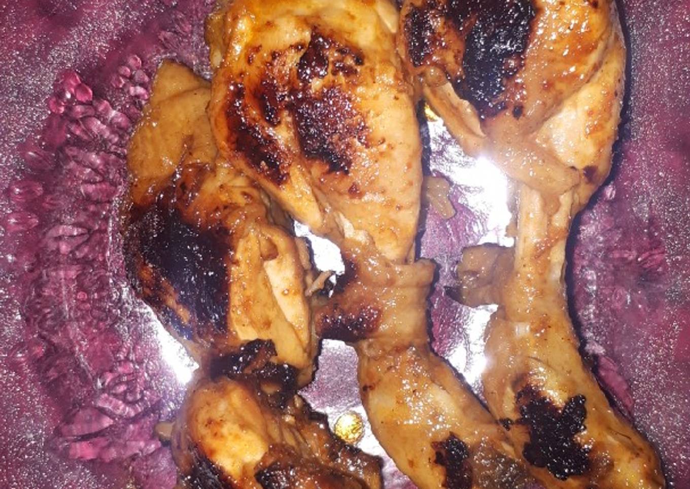 Ayam panggang pedas manis (gula merah)
