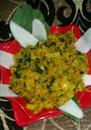 A picture of Radish bhurji.