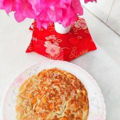 A picture of Mango omelette/delicious breakfast recipe.