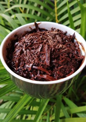 A picture of Double Chocolate Muffin In A Mug | Easy Mug Recipe.