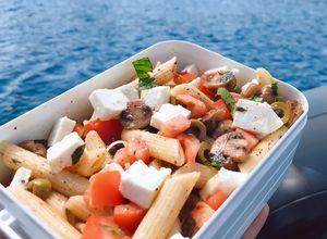 Hình của món 💚 Salad Nui Ống, Nấm, Cà Chua, Olive & Fêta Healthy (Vegetarian).