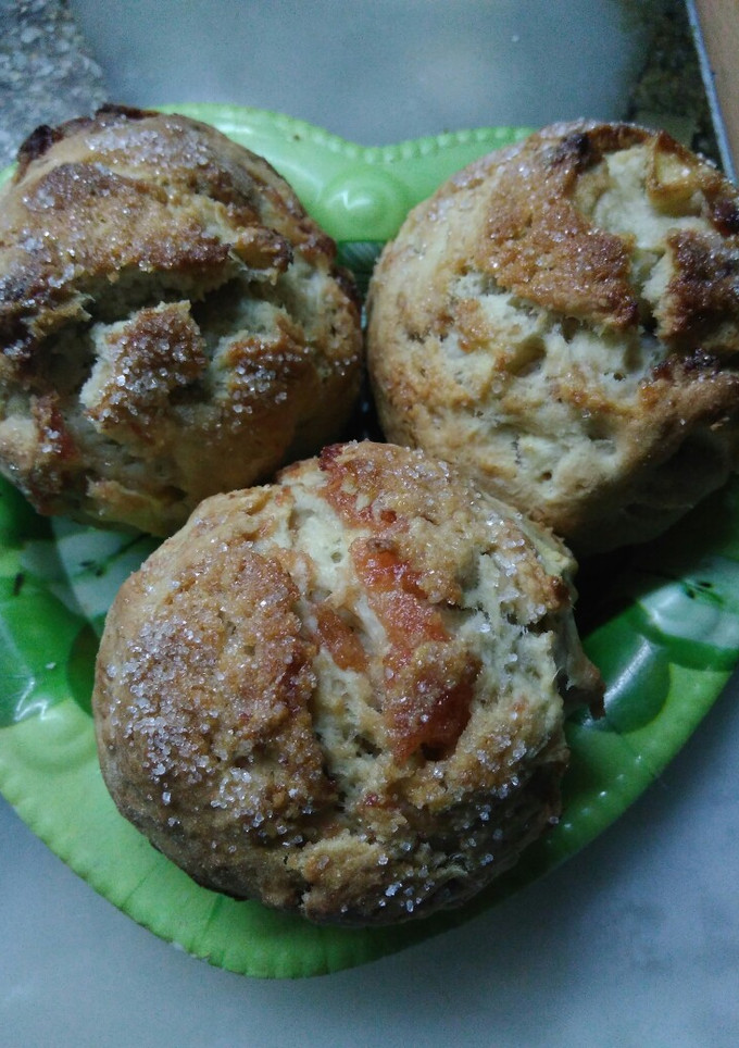 Una foto de Pancitos dulces de membrillo y manzana sin levadura fáciles!!🍏