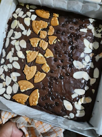 Cara Gampang Membikin Resep Chewy Fudgy Brownies, with shiny crust yang Uenak Anti Ribet, Mantap