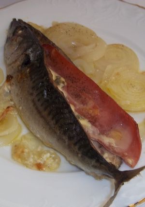 Foto principal de Caballa con queso azul al horno