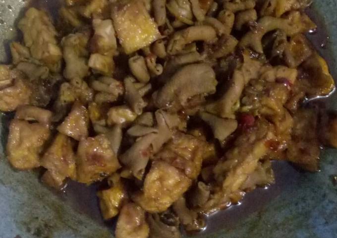 Langkah Mudah untuk Menyiapkan Oseng usus ayam tahu tempe yang Enak