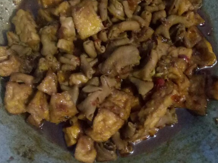 Langkah Mudah untuk Menyiapkan Oseng usus ayam tahu tempe yang Enak